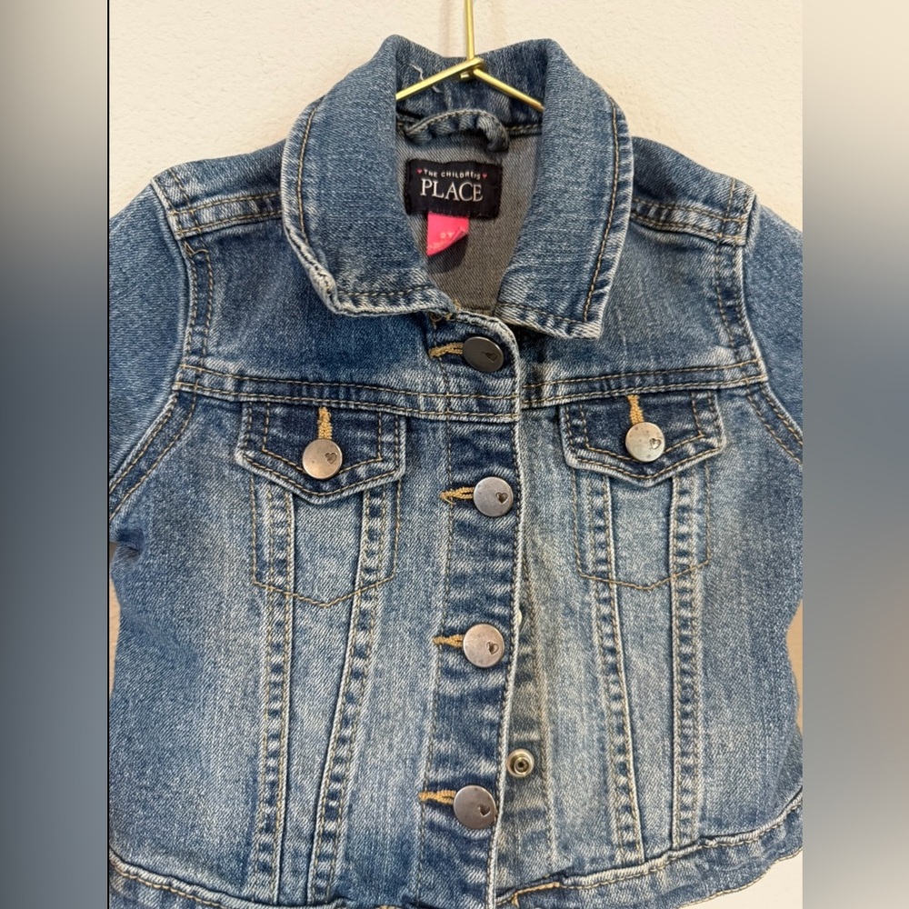 The Children's Place Blue Denim Jacket Size‎ 2T - Picture 3 of 4